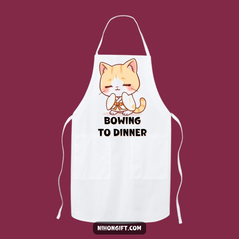 Funny Kawaii Cat Kimono Apron: Cook with Politeness and Style