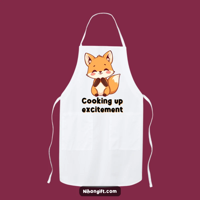 Funny Fox Apron - Joyful Cooking Wear, Perfect Gift