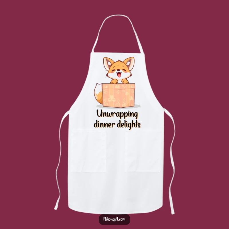 Funny Fox Puppy Gift Apron - Adorable Chef Accessory, Present Lover Gift