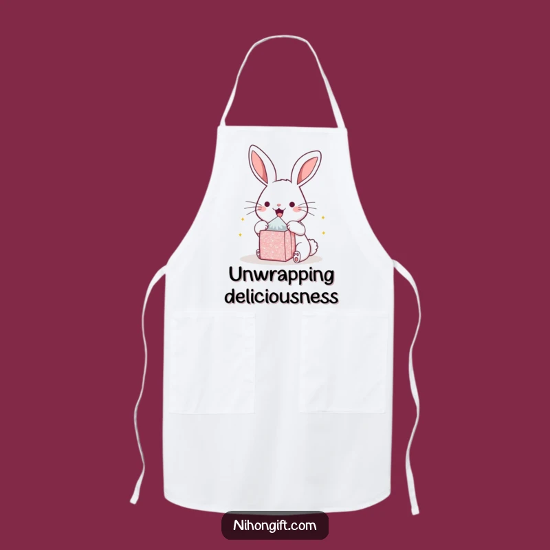Funny Kawaii Bunny Cooking Apron - Kitchen Fun & Hilarious Gift