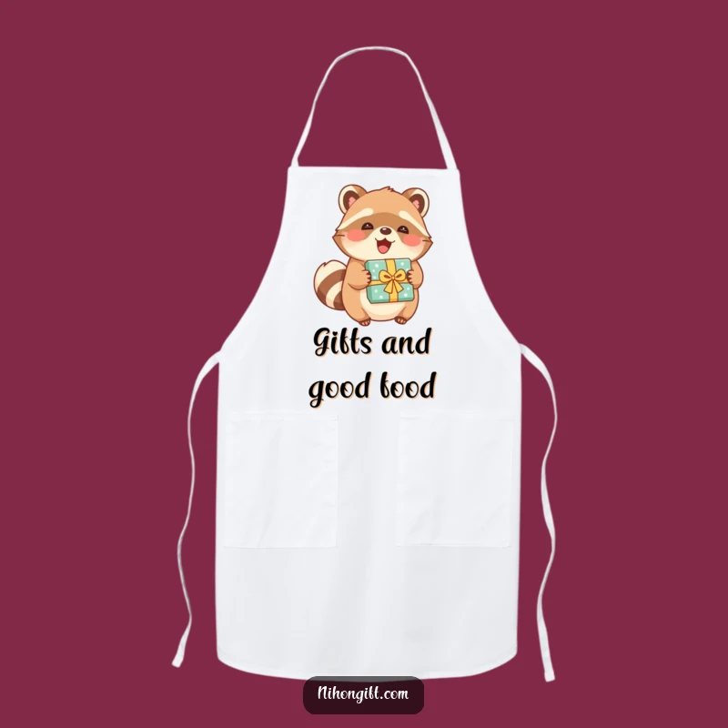 Funny Tanuki Gift Apron - Cook with Joy and Humor