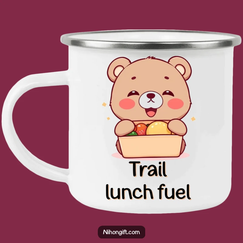 Durable Funny Bear Cub Bento Camping Mug: Joyful Sips Outdoors