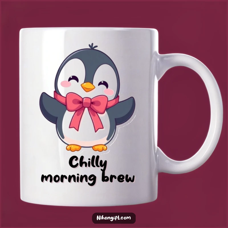 Funny Penguin Gift Mug, A Cool Surprise for Your Coffee Break