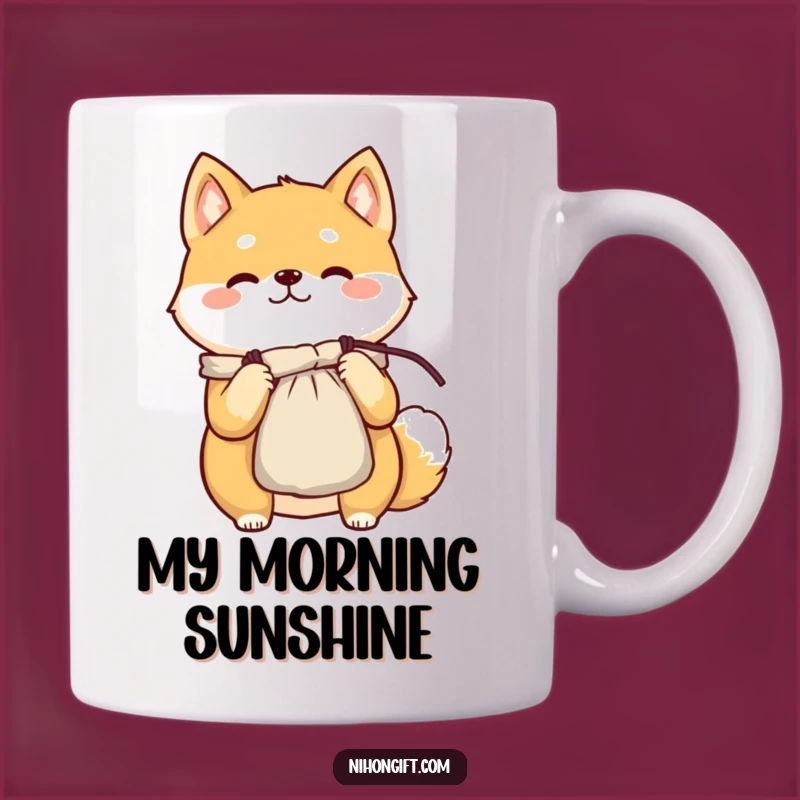 Funny Shiba Inu Gift Mug - Cheerful Presenter, Hilarious Gift Idea