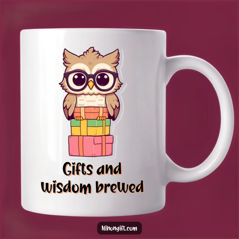 Wise Owl Gift Mug: Smart & Funny Book Lover Gift for Scholars