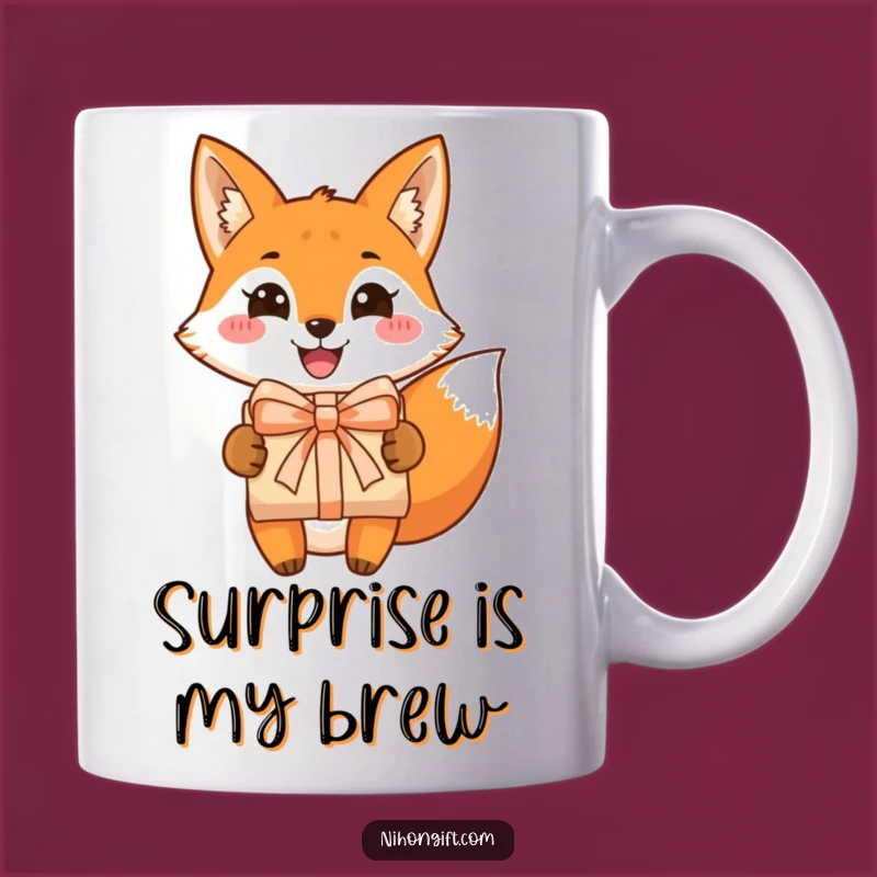Funny Fox Mug: Cheerful Grin, Gift Presenting, Perfect Funny Gift