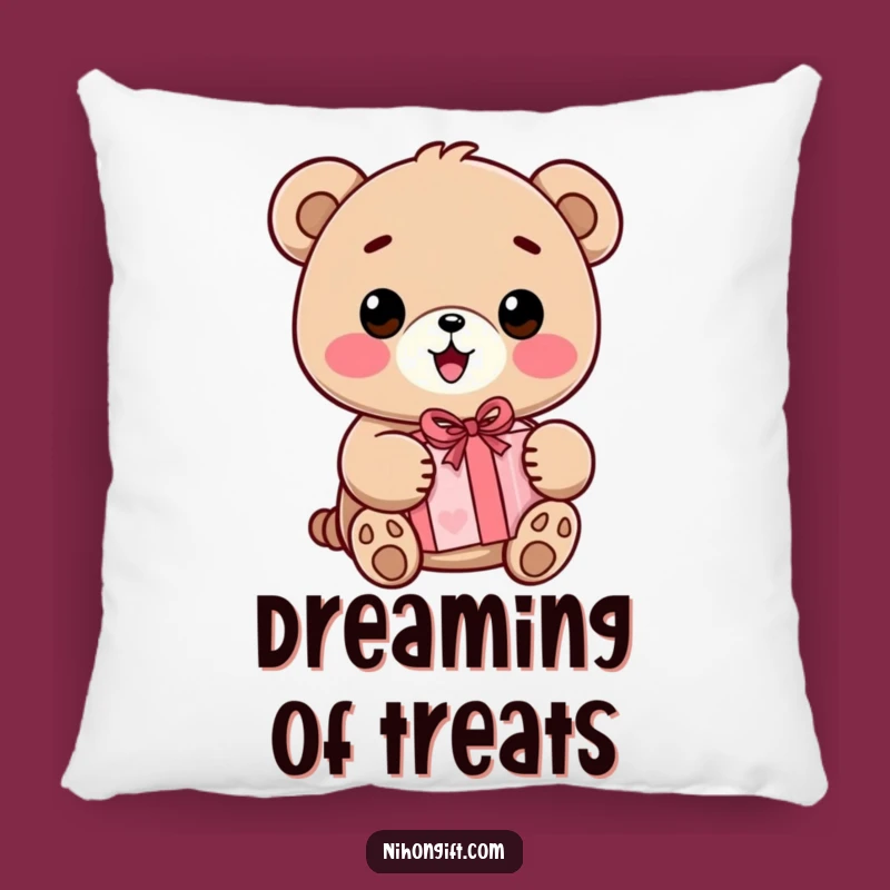 Funny Kawaii Bear Pillow: Cuddly Comfort, Adorable Gift Decor