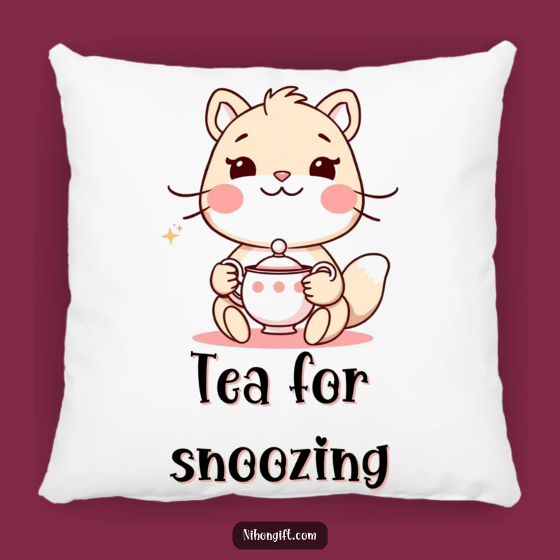 Funny Animal Tea Pillow: Snuggle Up with This Elegant & Hilarious Decor
