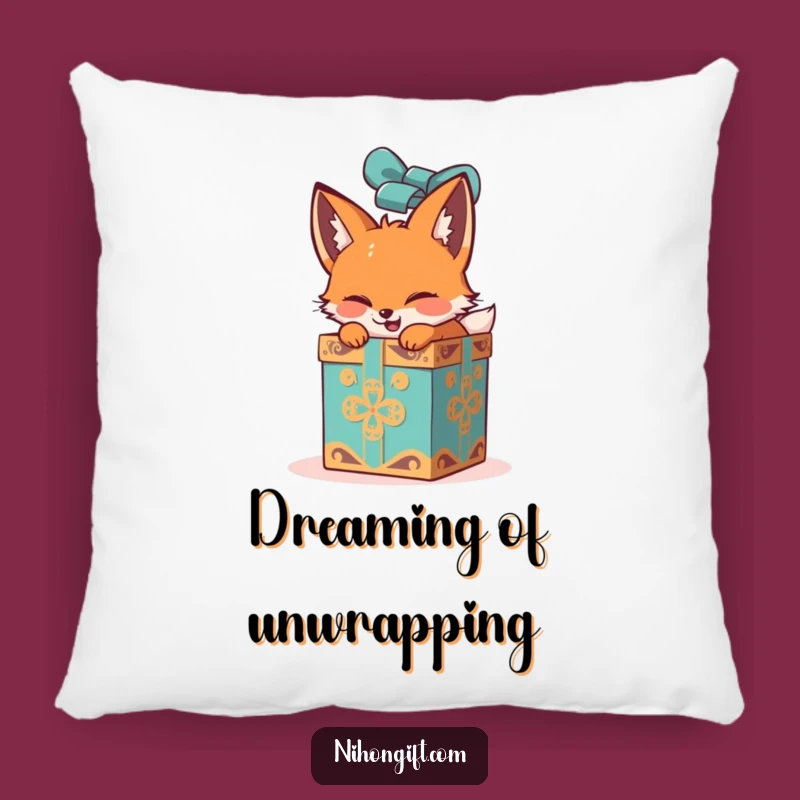 Funny Fox Gift Pillow - Soft Cushion for Comfy Humor
