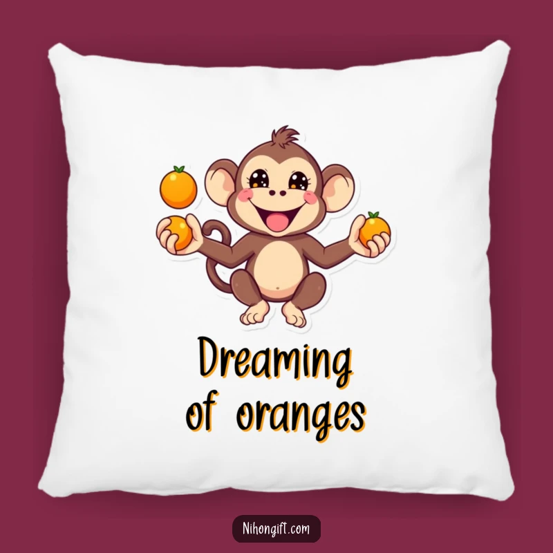 Funny Kawaii Monkey Juggling Pillow: Cuddle Up with This Playful Pal!