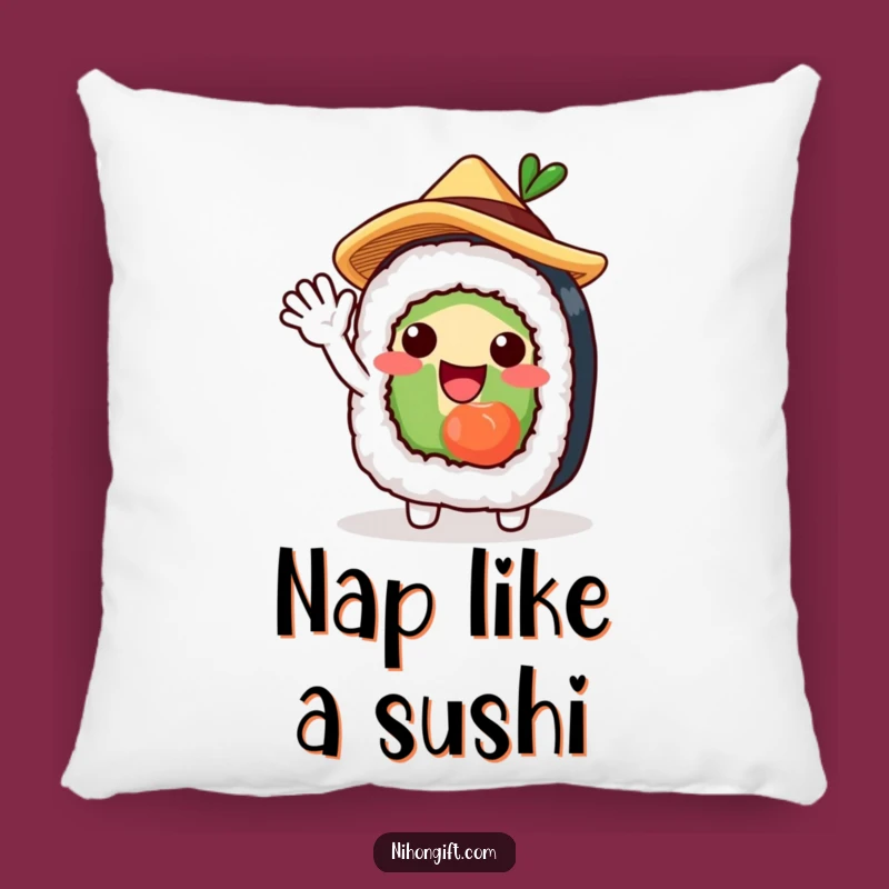 Funny Sushi Roll Pillow for Cozy Comfort and Foodie Charm