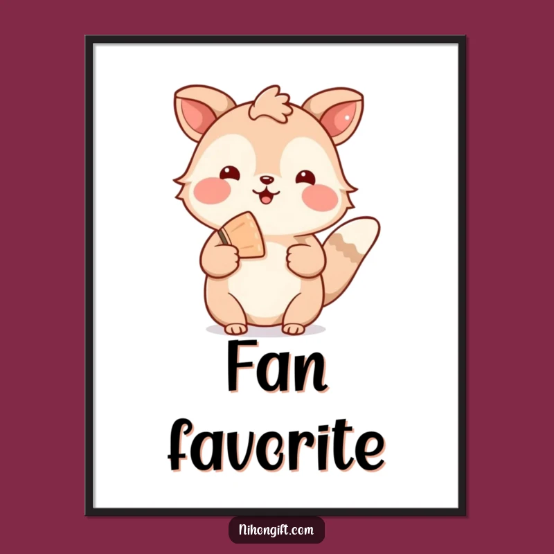 Funny Animal Fan Digital Print - Instant Warm Decor