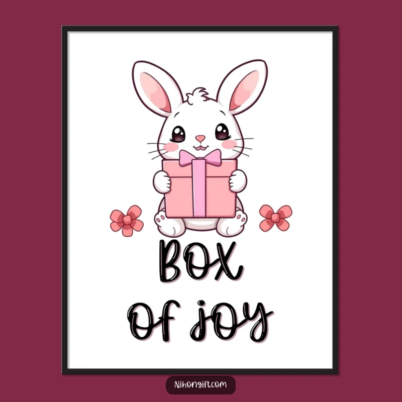 Funny Bunny Digital Print - Instant Adorable Art, Perfect Gift