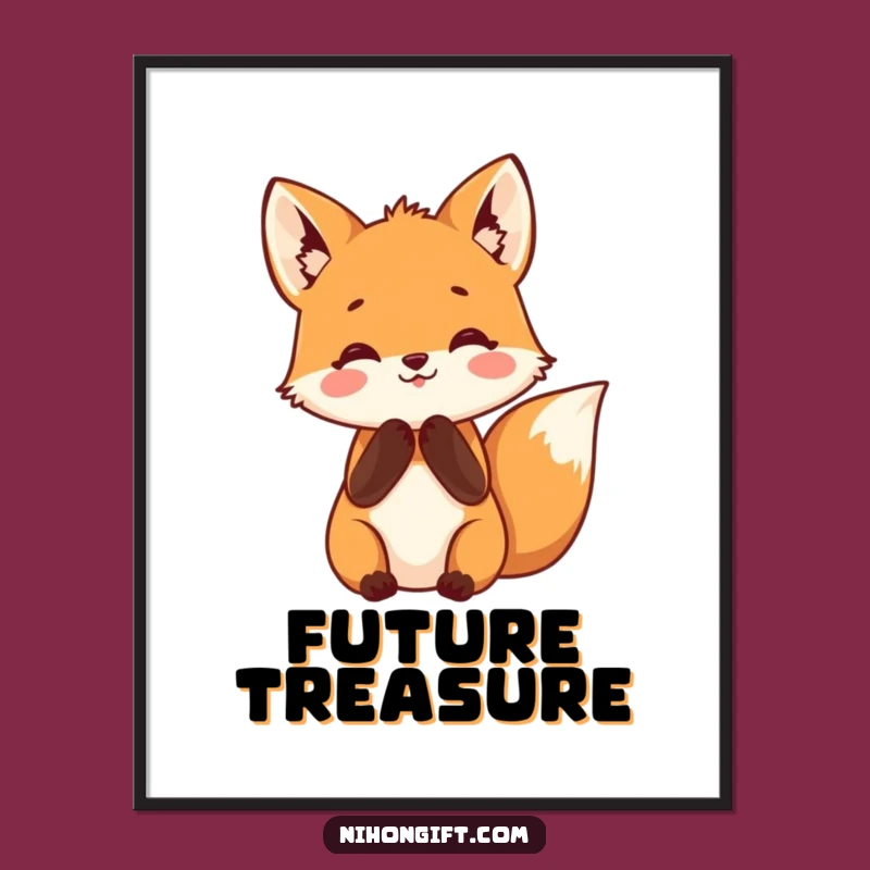 Funny Fox Digital Print - Instant Joyful Art, Perfect Gift