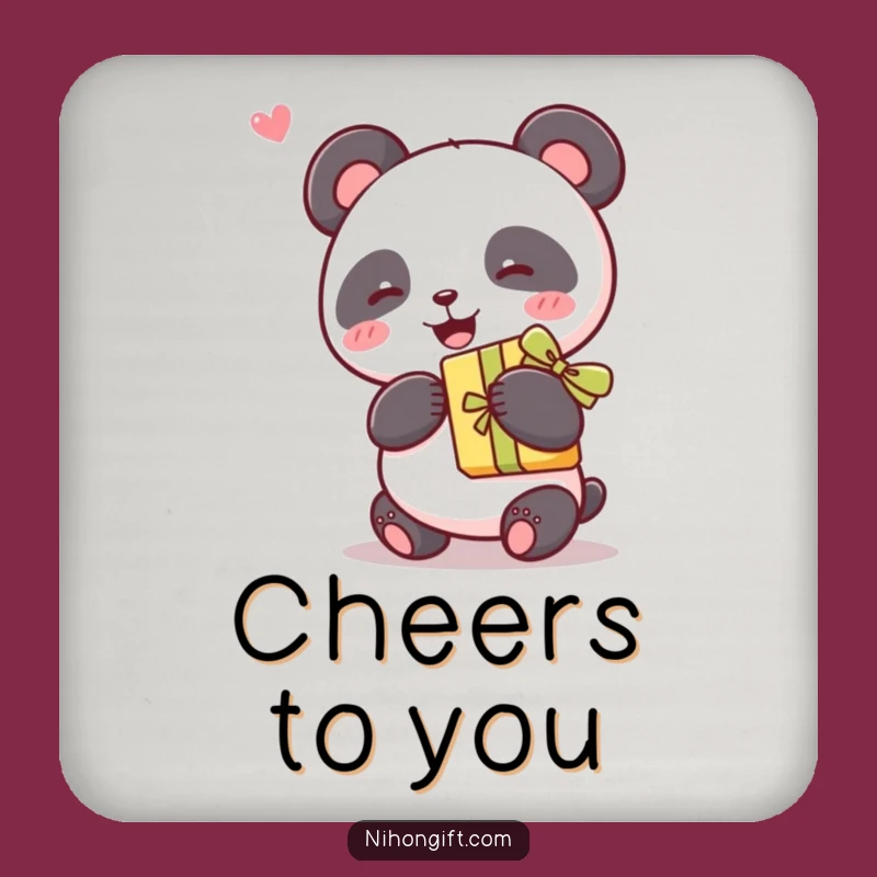 Funny Kawaii Panda Gift Coaster - Protect Surfaces With Cuteness