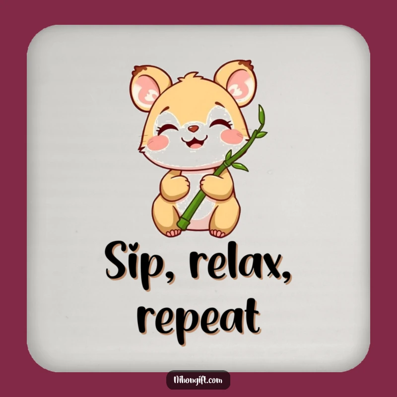 Funny Animal Bamboo Coasters - Protect Drinks with Zen