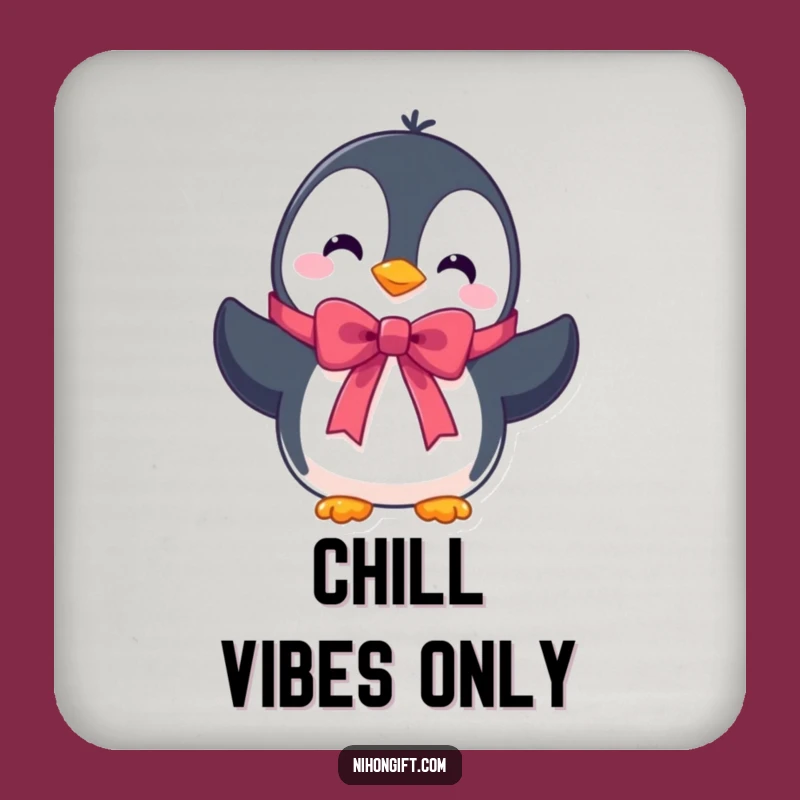 Funny Penguin Coaster Set for Cool Table Protection