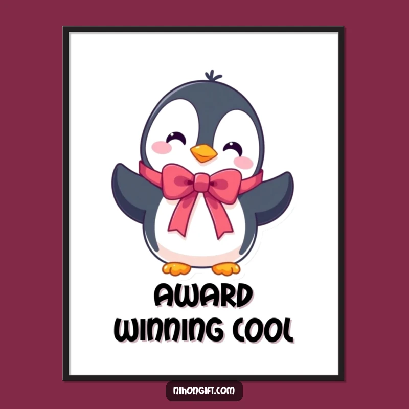 Funny Penguin Poster, Add Winter Charm to Your Walls