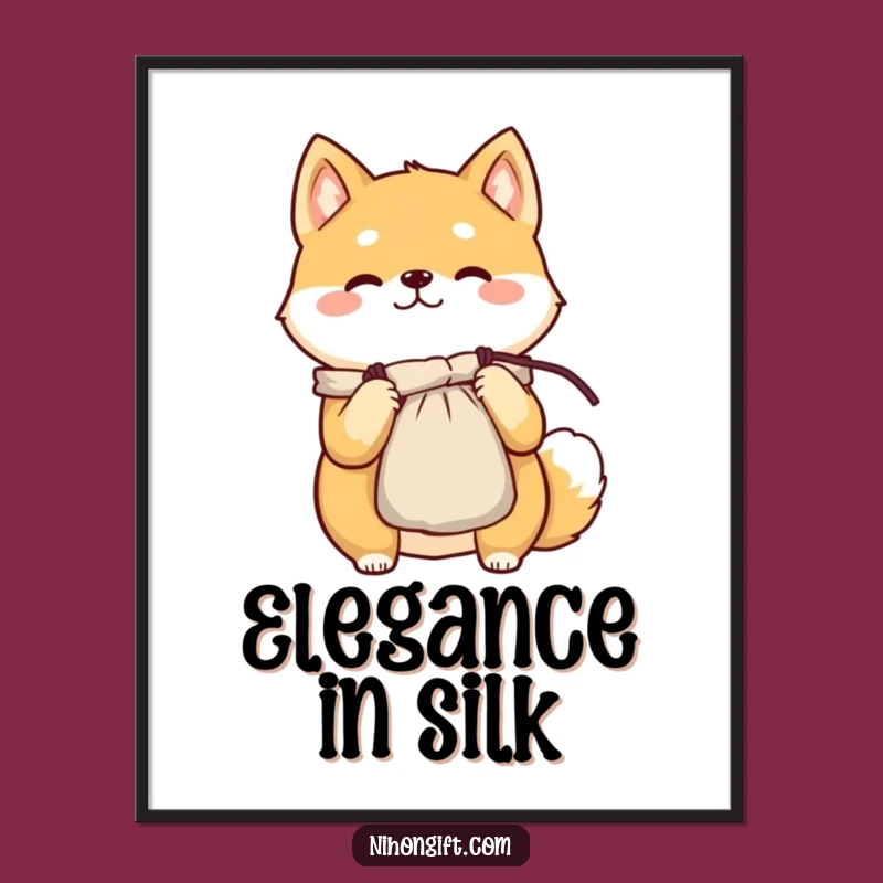 Funny Shiba Inu Gift Poster - Cheerful Art for Happy Spaces