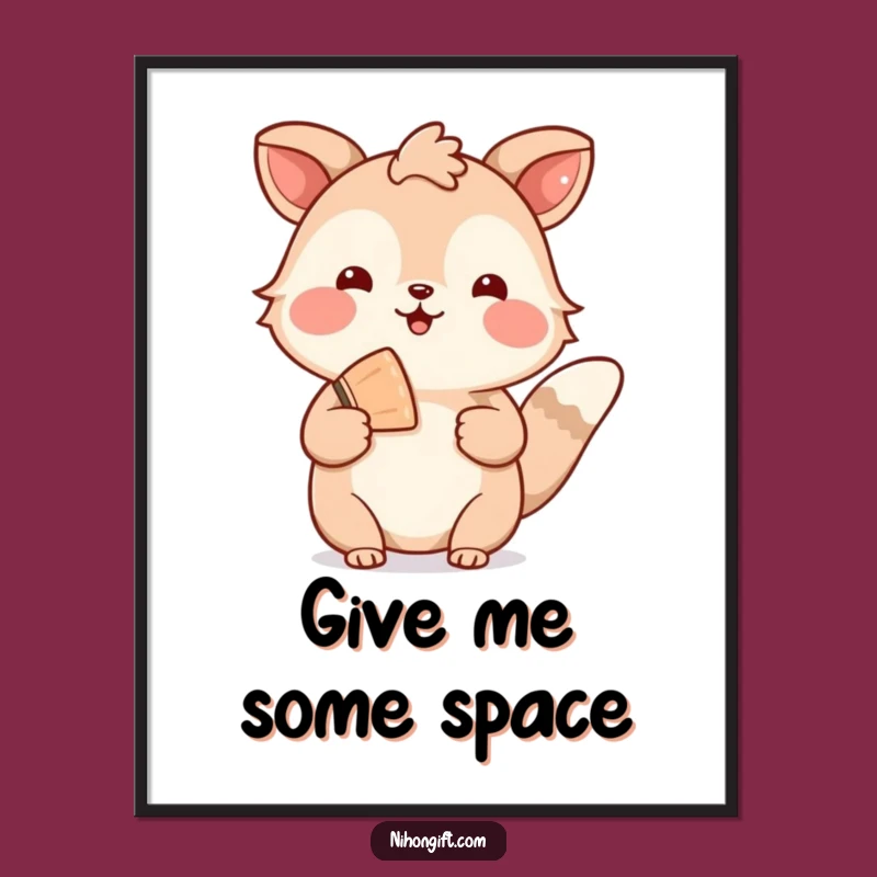 Funny Welcoming Animal Fan Poster - Warm Wall Art Gift