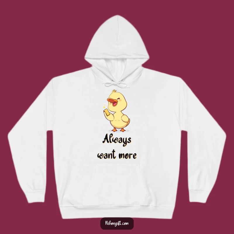 Cozy Funny Duckling Trinket Hoodie: Warm & Cute Duckling Comfort Gift