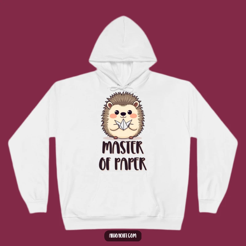 Cozy Funny Hedgehog Crane Hoodie: Warm & Artistic Creature Comfort Gift