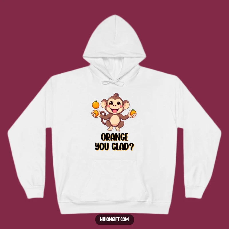 Funny Kawaii Monkey Juggling Hoodie: Cozy Up in Playful, Mischievous Style!