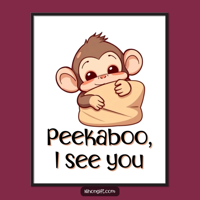 Free Printable Wall Art: Mischievous Monkey - Playful Downloadable Art