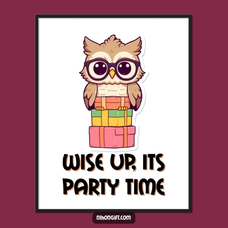Free Printable Wall Art: Wise Owl Gifts - Scholarly Downloadable Art