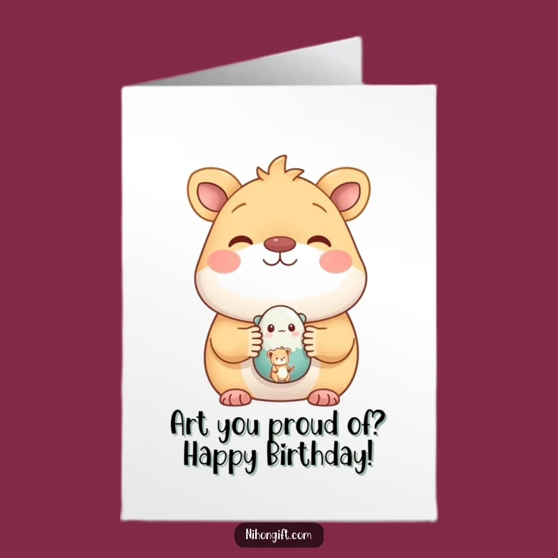 Funny Free Printable Birthday Card: Proud Animal DIY Gift for Laughs