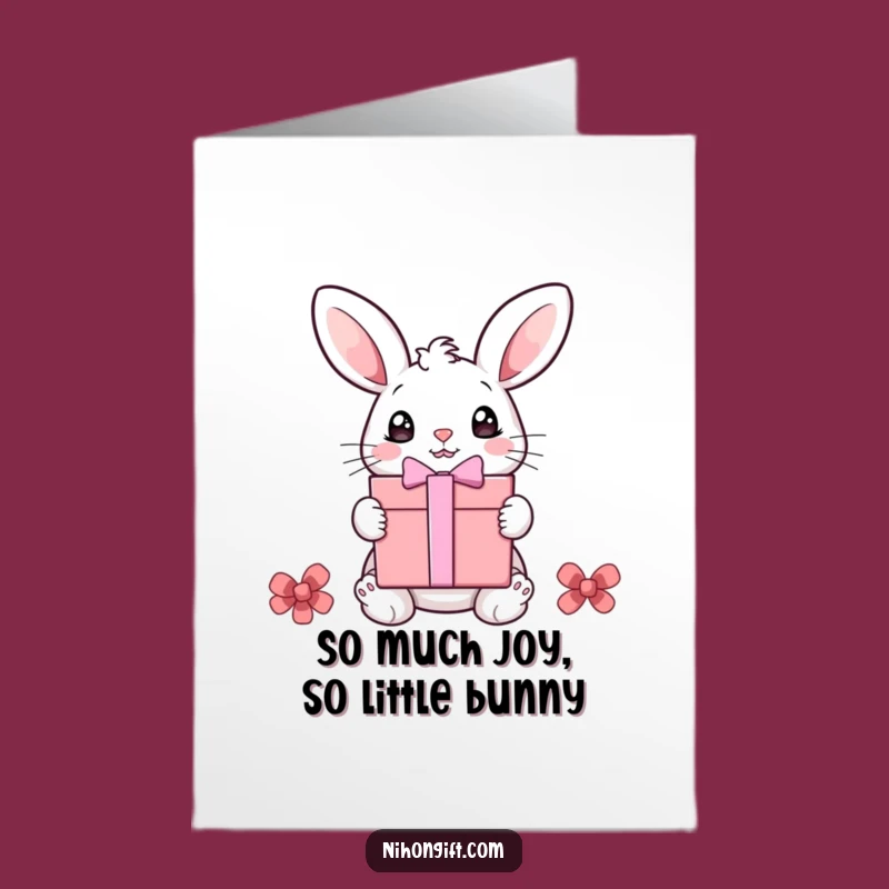Free Printable Bunny Birthday Card: Funny Surprise Box Downloadable Gift