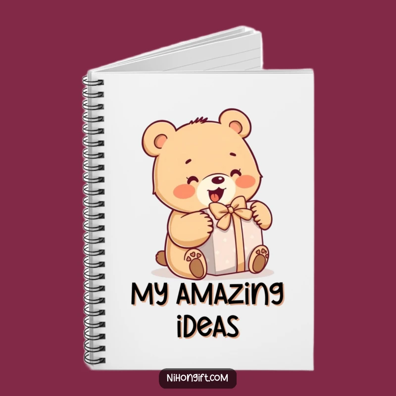 Funny Bear Notebook - Enthusiasm Journal, Cute Gift Idea