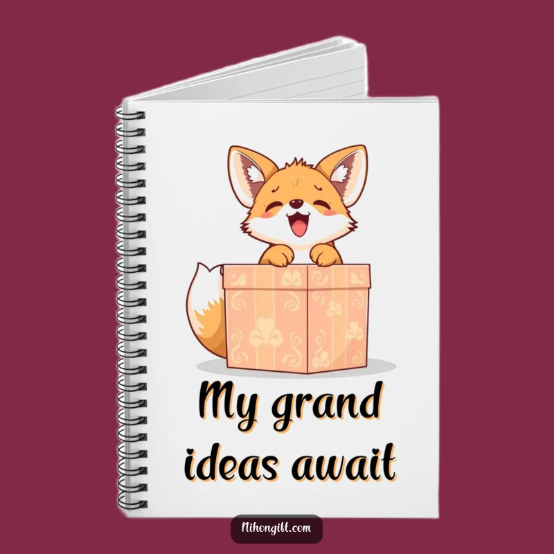 Funny Fox Puppy Gift Notebook - Adorable Journal, Perfect Stationery Gift
