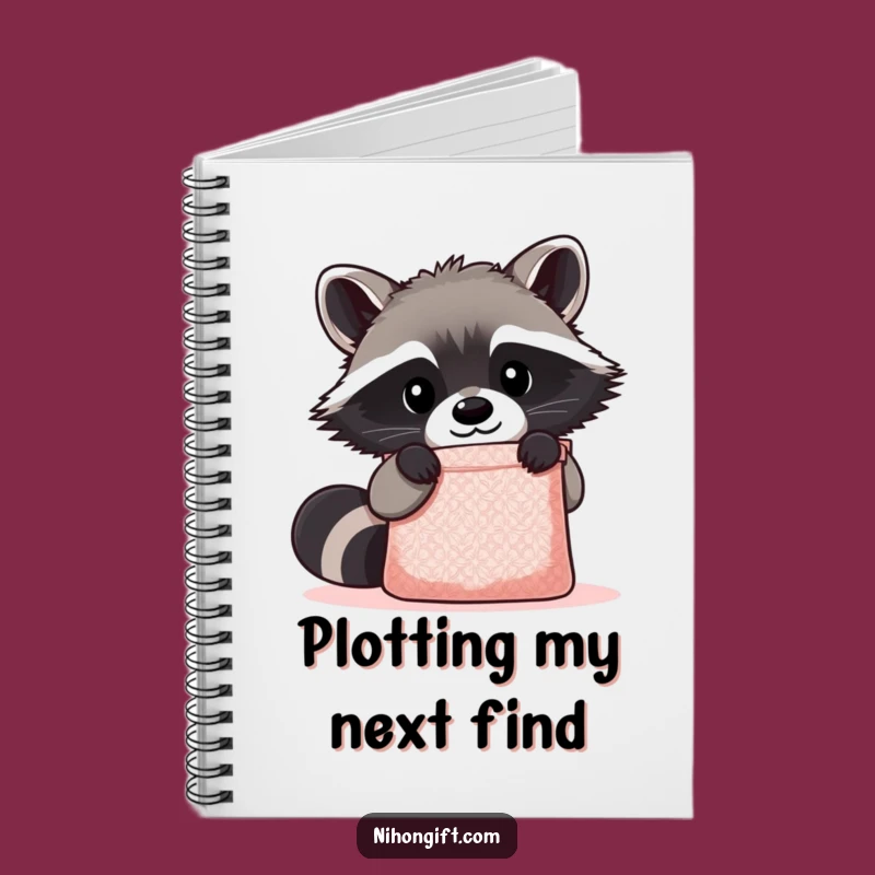 Funny Kawaii Raccoon Notebook: Cute Journal for Curious Minds, Great Gift