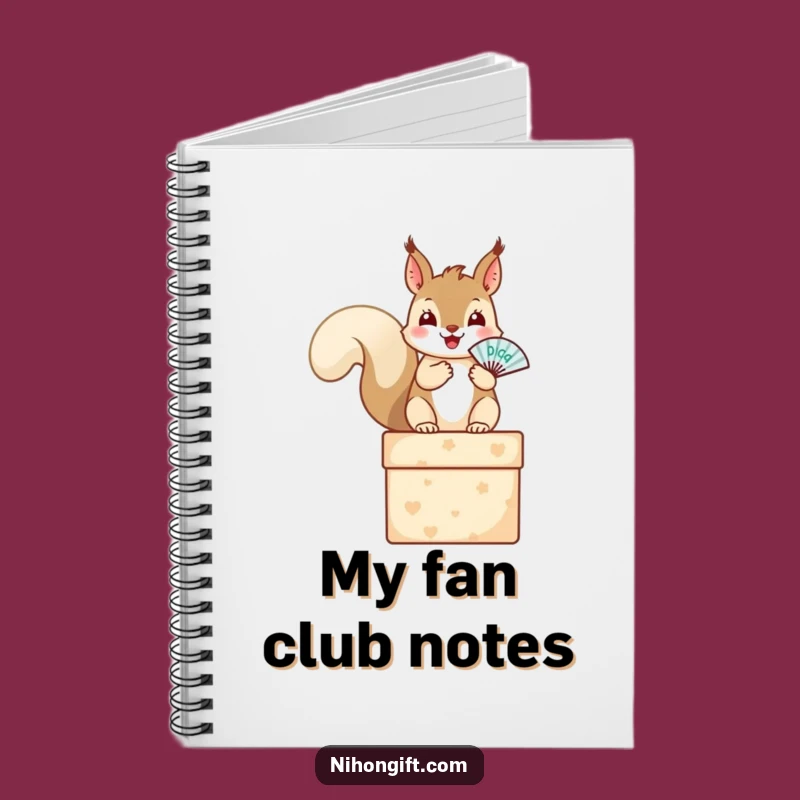 Squirrel Gift Notebook: Jot Down Ideas with a Cheerful Companion