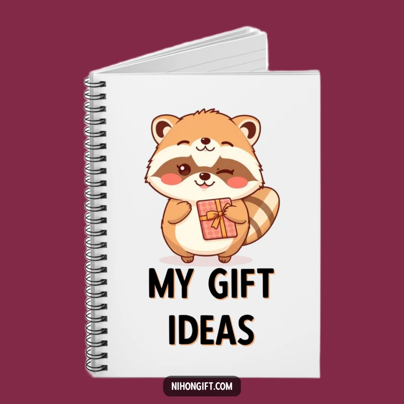Funny Kawaii Tanuki Notebook: Jot Down Ideas with a Cheerful Wink