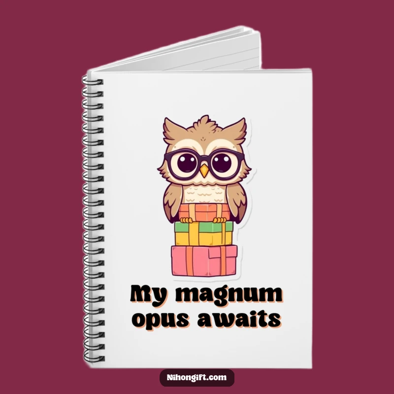 Wise Owl Notebook: Jot Down Ideas with a Scholarly Companion