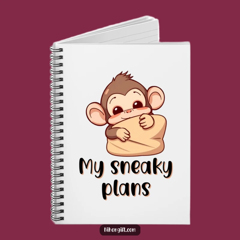 Monkey Prank Notebook: Jot Down Ideas with a Mischievous Companion