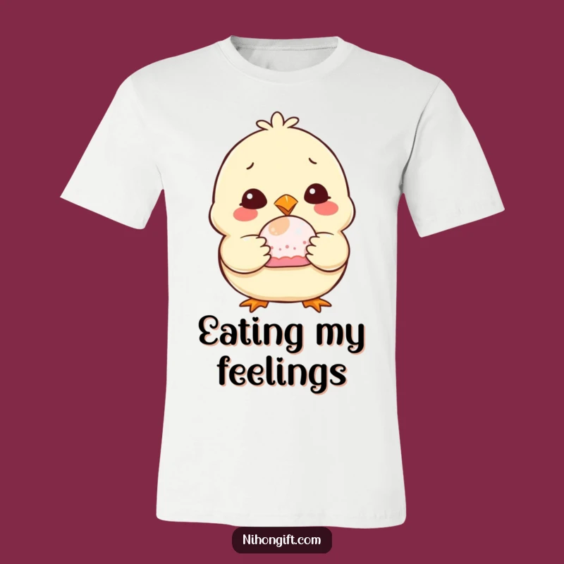Funny Chubby Chick Mochi T-Shirt: Wear Your Love for Sweets with Humor
