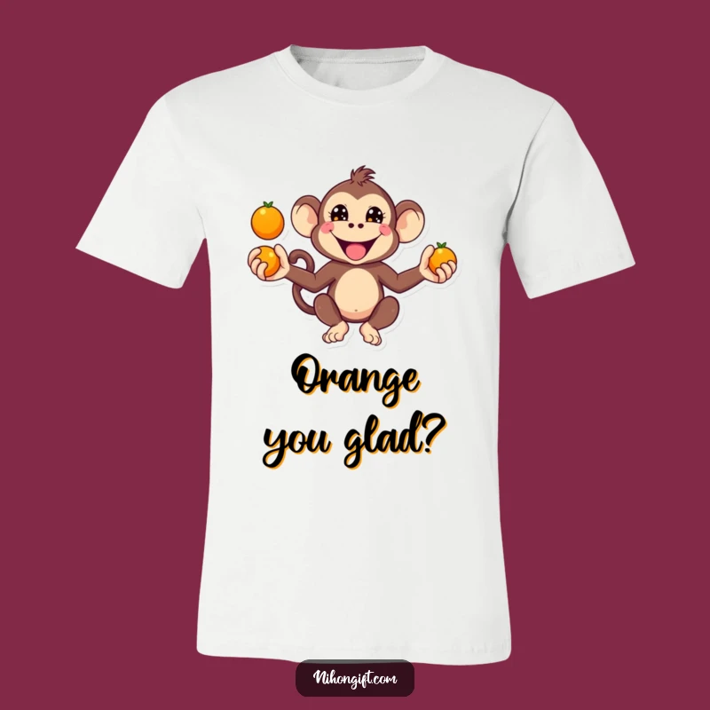 Funny Kawaii Monkey Juggling Tee: Wear Your Playful Spirit with This Shirt!
