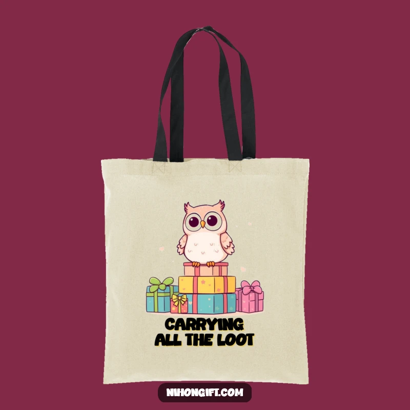 Funny Kawaii Owl Gift Tote Bag: Carry Your Humor in Style & Cuteness