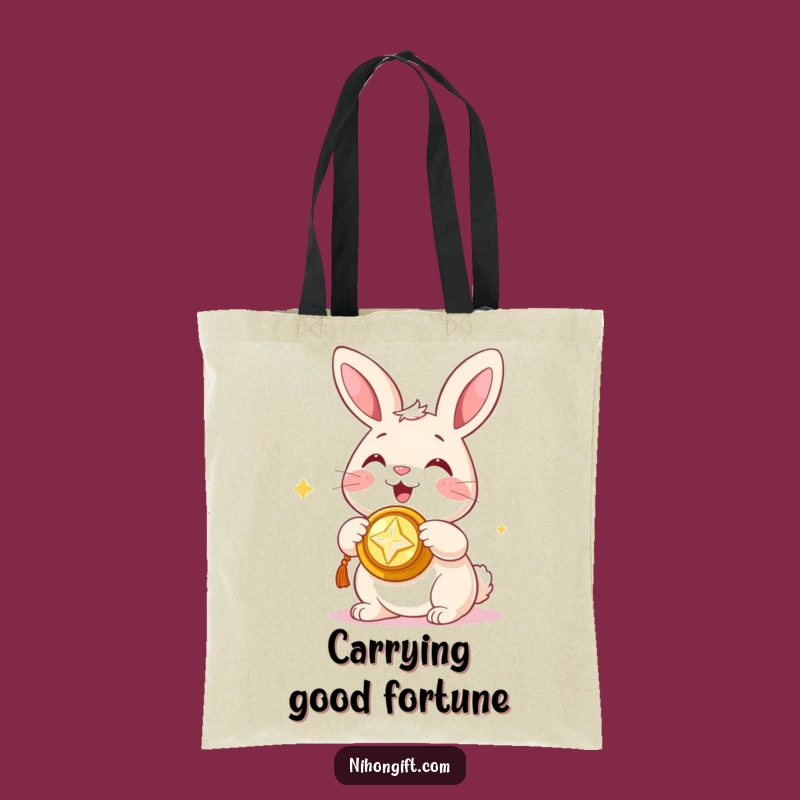 Bunny Treasure Carrier Funny Tote Bag: Your Lucky Shopping Companion