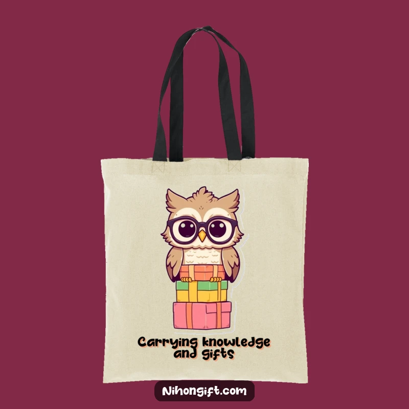 Wise Owl Tote Bag: Carry Your Knowledge with a Smart Friend