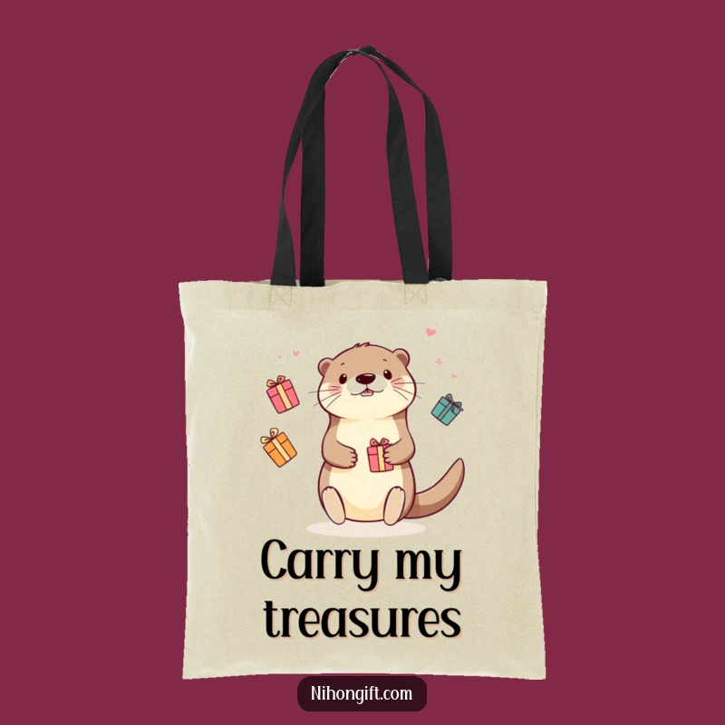 Funny Kawaii Otter Juggling Gifts Tote Bag: Spacious & Hilarious Carry-All