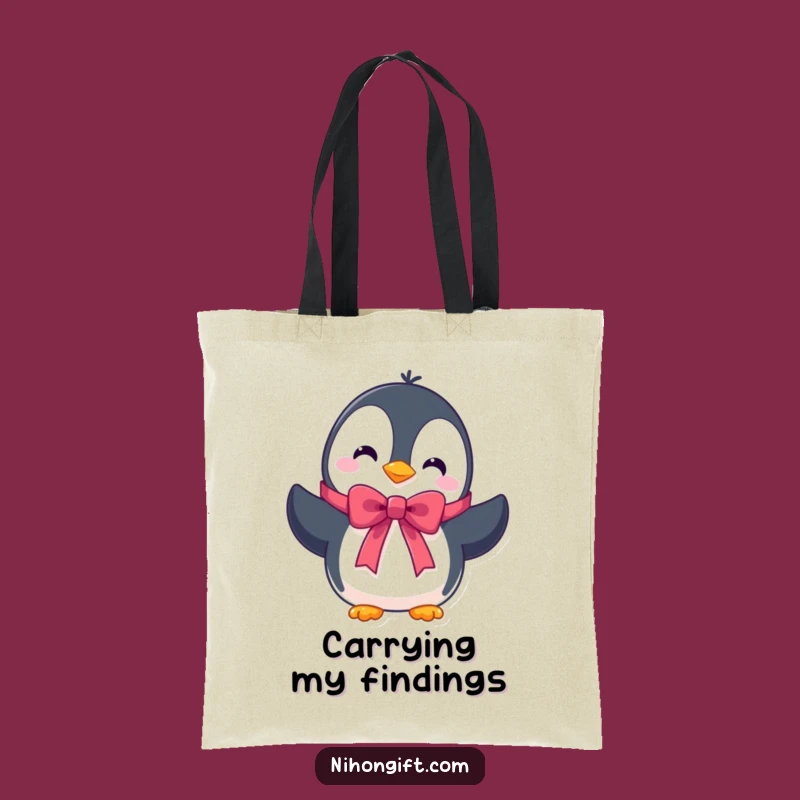 Funny Penguin Tote Bag for Carrying Your Gifts with Style