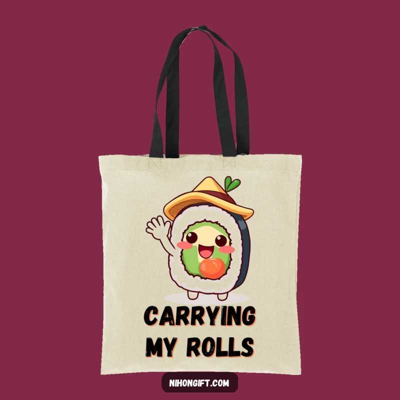 Funny Sushi Roll Tote Bag for Carrying Your Daily Delights